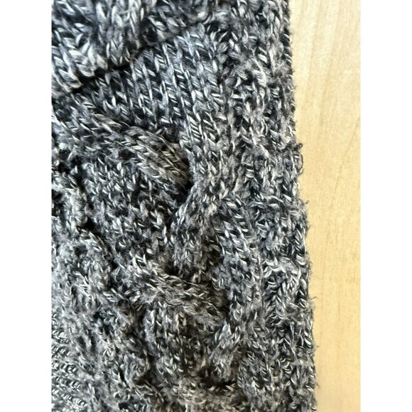 ZARA Size M Womens Shawl Collar Open Front Dolman Sleeve Cardigan Heather Black - Picture 6 of 12